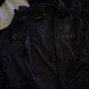 Harley-Davidson Black Logo Hoodie and Tee Set